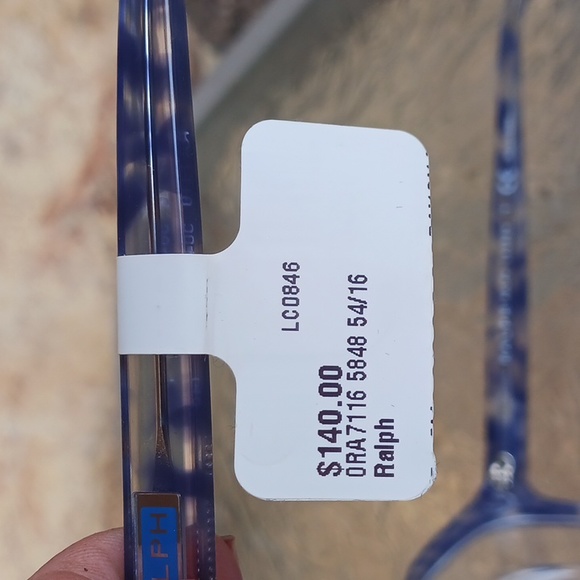 NWT RX-ABLE RALPH LAUREN EYEGLASS FRAMES RA7116 Blue tortoise - Picture 9 of 12